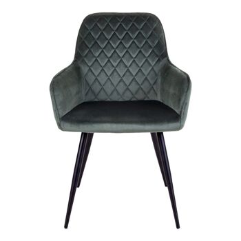 Harbo Dining Chair - Chaise en velours vert HN1206 3