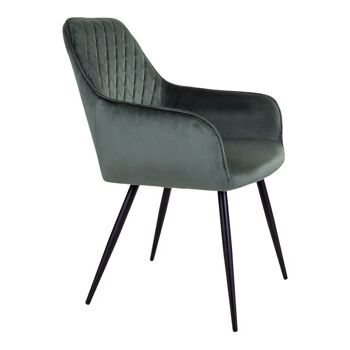 Harbo Dining Chair - Chaise en velours vert HN1206 4