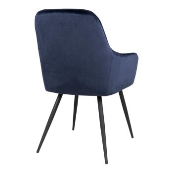 Harbo Dining Chair - Chaise en velours bleu HN1205 4