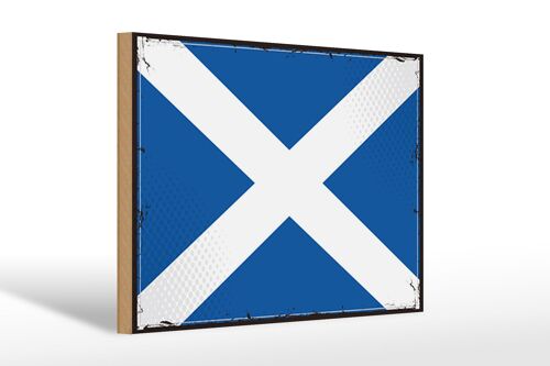 Holzschild Flagge Schottlands 30x20cm Retro Flag Scotland