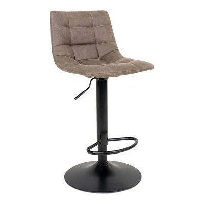 Middelfart Bar Chair - Silla de bar en marrón claro con patas negras