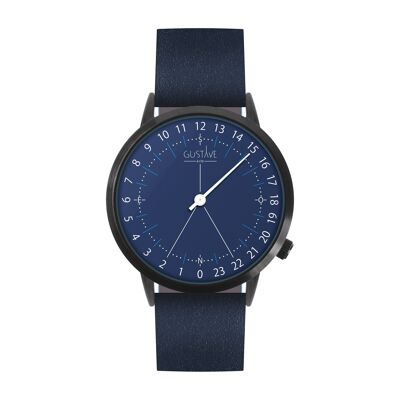 Antoine Bleue 24H Watch - Blue Leather Strap