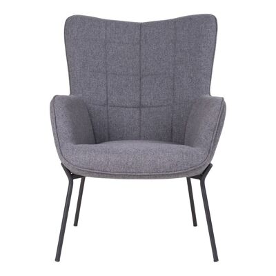 Glasgow Chair - Chair in grey w. black legs