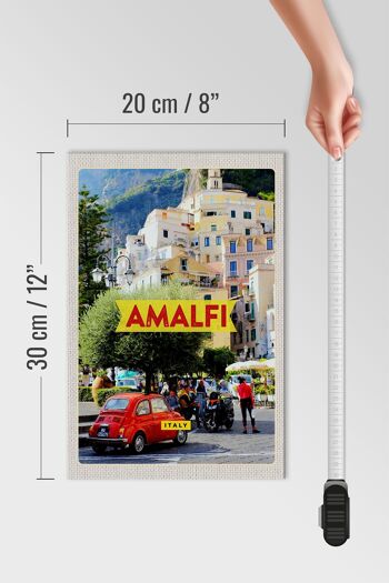 Panneau en bois voyage 20x30cm Amalfi Italie vacances 4