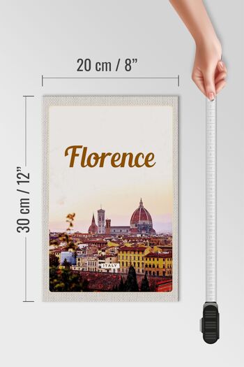 Panneau en bois voyage 20x30cm Florence Italie vacances italiennes Toscane 4