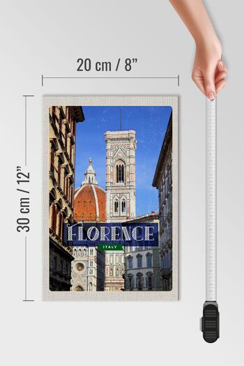 Panneau en bois voyage 20x30cm Florence Italie vacances Toscane 4