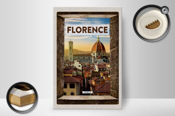 Panneau en bois voyage 20x30cm Florence Italie vacances italiennes Toscane 2