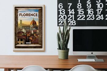 Panneau en bois voyage 20x30cm Florence Italie vacances italiennes Toscane 3