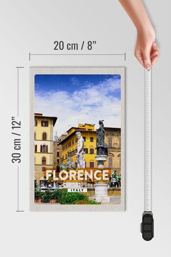 Panneau en bois voyage 20x30cm Florence Italie cadeau de vacances 4