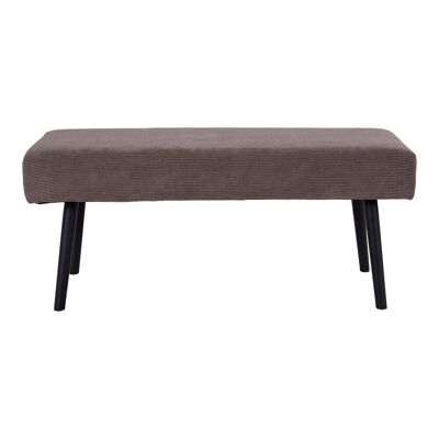 Skiby - Bench in grey corduroy and black legs HN1209