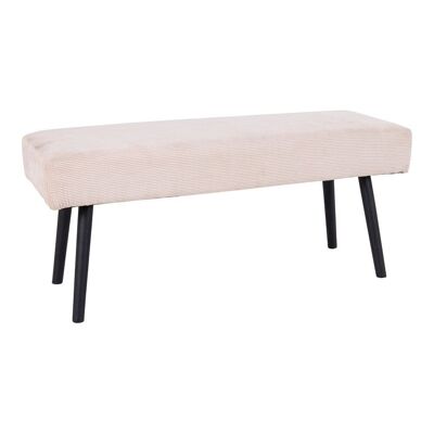 Skiby - Bench in sand corduroy and black legs HN1210