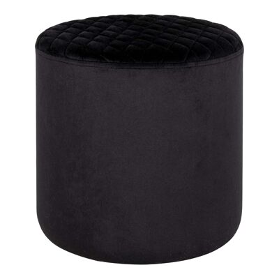 Ejby Pouf - Pouf rotondo in velluto nero HN1207