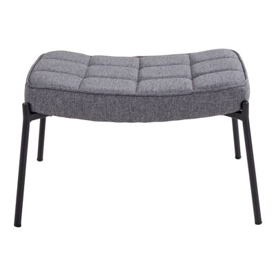 Glasgow Footrest - Footrest in grey w. black legs