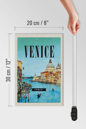 Panneau en bois voyage 20x30cm Venise Venise Italie vacances à la mer 4