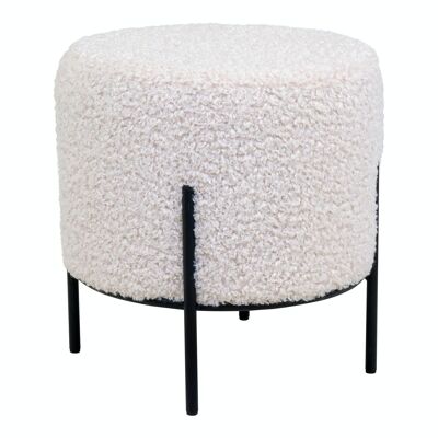 Alford Pouf - Pouf in artificial lambksin