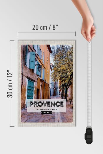 Panneau en bois voyage 20x30cm Provence Alpes-Côte d'Azur France 4