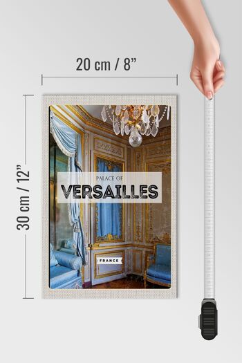 Panneau en bois voyage 20x30cm Chambre Château de Versailles France 4