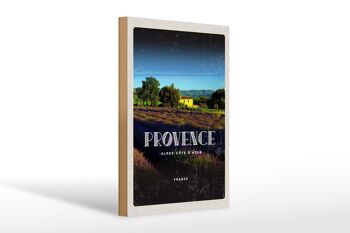 Panneau en bois voyage 20x30cm Provence-Alpes-Côte d'Azur France 1