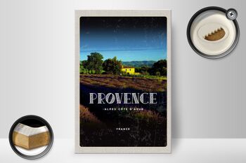 Panneau en bois voyage 20x30cm Provence-Alpes-Côte d'Azur France 2