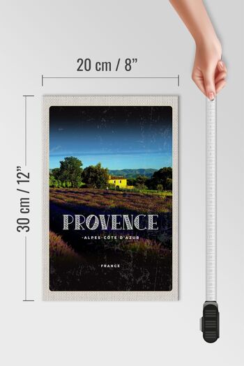 Panneau en bois voyage 20x30cm Provence-Alpes-Côte d'Azur France 4