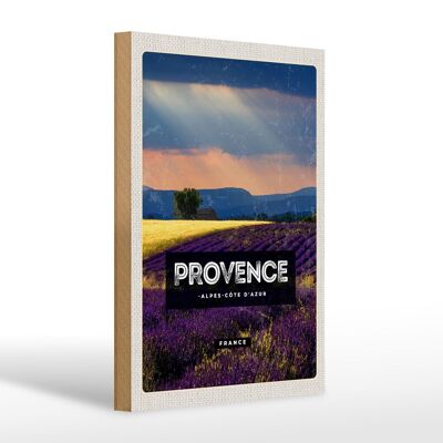Holzschild Reise 20x30cm Provence alpes cote d'azur Geschenk