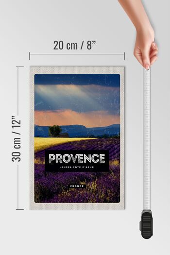 Panneau en bois voyage 20x30cm Provence alpes cote d'azur cadeau 4