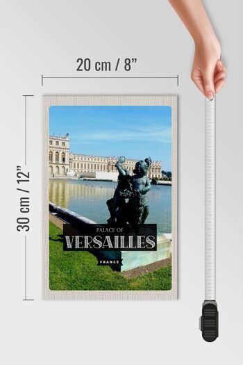 Panneau en bois voyage 20x30cm Château de Versailles France 4