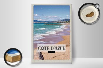 Panneau en bois voyage 20x30cm cote d'azur France destination voyage 2