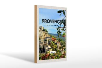 Panneau en bois voyage 20x30cm provence France photo panoramique 1