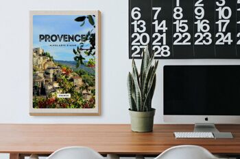 Panneau en bois voyage 20x30cm provence France photo panoramique 3