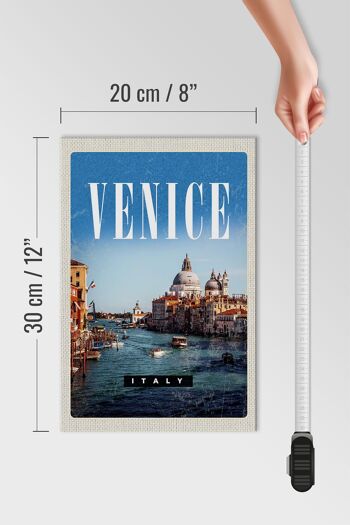 Panneau en bois voyage 20x30cm cadeau cathédrale de Venise Italie 4