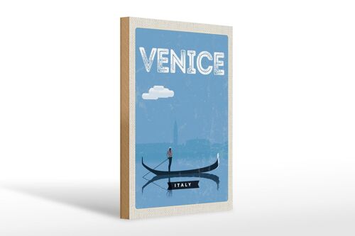 Holzschild Reise 20x30cm Venice Venedig malerisches Bild