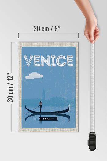 Panneau en bois voyage 20x30cm Venise Image pittoresque de Venise 4