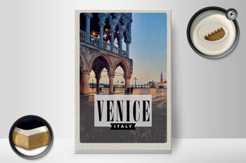 Panneau en bois voyage 20x30cm Venise Affiche panorama Venise 2