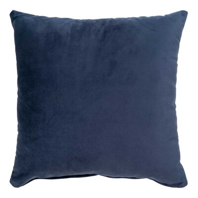 Coussin Lido - Coussin en velours bleu foncé HN1005