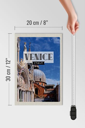 Panneau en bois voyage 20x30cm Venise Italie architecture 4