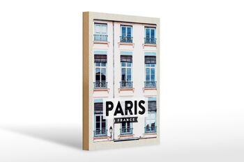 Panneau en bois voyage 20x30cm Paris France architecture ville 1