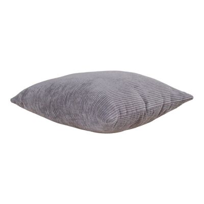 Coussin Blanca - Coussin en velours côtelé gris foncé