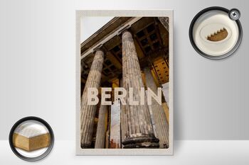 Panneau en bois voyage 20x30cm Berlin DE Porte de Brandebourg 2