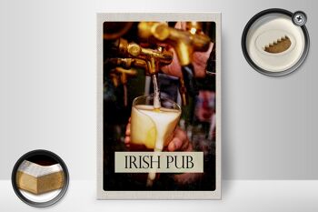 Panneau en bois voyage 20x30cm Irlande bière irlandaise tradition alcool 2