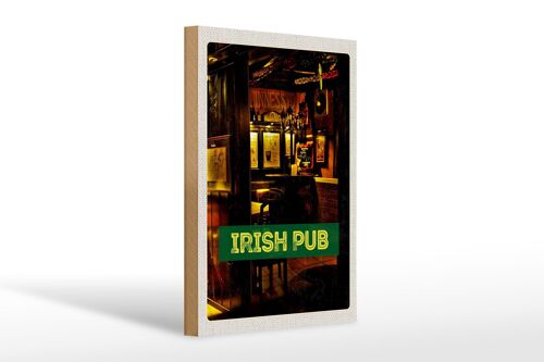 Holzschild Reise 20x30cm Irland Kneipe Irisches Pub Bier