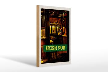 Panneau en bois voyage 20x30cm Irlande pub Irish pub beer 1
