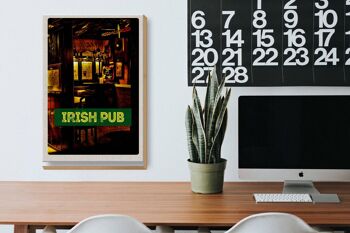 Panneau en bois voyage 20x30cm Irlande pub Irish pub beer 3