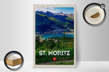 Panneau en bois voyage 20x30cm pcs. Moritz Autriche Ausblich Voyage 2