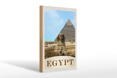 Holzschild Reise 20x30cm Ägypten Afrika Pyramide Wüste Urlaub