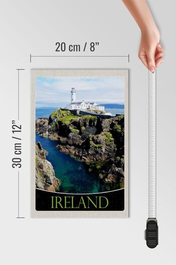 Panneau en bois voyage 20x30cm Irlande État insulaire Europe occidentale mer 4