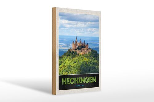 Holzschild Reise 20x30cm Hechingen Burg Hohenzollener