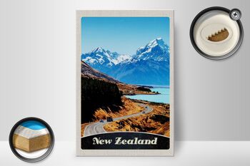 Panneau en bois voyage 20x30cm Nouvelle-Zélande Europe vacances en ville 2