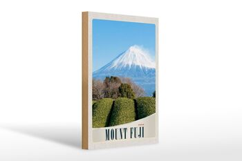 Panneau en bois voyage 20x30cm Mont Fuji Japon Asie Montagnes Nature 1