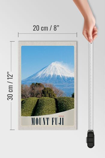 Panneau en bois voyage 20x30cm Mont Fuji Japon Asie Montagnes Nature 4